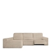 Funda para chaise longue de brazo largo izquierdo Eysa ROC Beige 180 x 120 x 360 cm