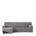 Right short arm chaise longue cover Eysa JAZ Grey 120 x 120 x 360 cm