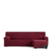 Right short arm chaise longue cover Eysa JAZ Burgundy 120 x 120 x 360 cm