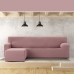 Capa para chaise longue de braço curto esquerdo Eysa JAZ Cor de Rosa 120 x 120 x 360 cm