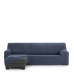 Hoes voor chaise longue met korte armleuning links Eysa THOR Blauw 110 x 110 x 310 cm