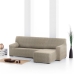 Hoes voor chaise longue met korte armleuning rechts Eysa ROC Lichtbruin 120 x 120 x 360 cm