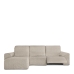 Hoes voor chaise longue met korte armleuning links Eysa ROC Wit 120 x 120 x 360 cm