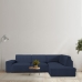 Hoes voor chaise longue met lange armleuning rechts Eysa ROC Blauw 110 x 120 x 500 cm