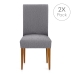 Housse de Chaise Eysa TROYA Gris 50 x 55 x 50 cm 2 Unités