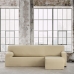 Hoes voor chaise longue met korte armleuning rechts Eysa BRONX Beige 110 x 110 x 310 cm