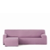 Hoes voor chaise longue met korte armleuning links Eysa BRONX Roze 110 x 110 x 310 cm