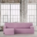 Hoes voor chaise longue met korte armleuning links Eysa BRONX Roze 110 x 110 x 310 cm