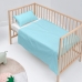 Set beddengoed HappyFriday BASIC KIDS Blauw Wieg voor baby's 2 Onderdelen