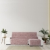 Housse pour chaise longue accoudoir court droit Eysa TURIN Rose 100 x 110 x 300 cm