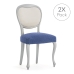 Housse de Chaise Eysa JAZ Bleu 50 x 5 x 50 cm 2 Unités