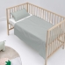 Set di Lenzuola HappyFriday BASIC KIDS Grigio Culla Neonato 2 Pezzi