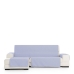 Hoes voor chaise longue met korte armleuning links Eysa SILVER Blauw 100 x 110 x 240 cm