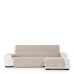 Hoes voor chaise longue met korte armleuning rechts Eysa SILVER Beige 100 x 110 x 240 cm