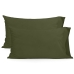 Pillowcase HappyFriday Basic Green 50 x 75 cm (2 Units)