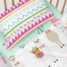 Fitted sheet HappyFriday MOSHI MOSHI Multicolour Light Green 60 x 120 x 14 cm Cactus