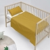 Set beddengoed HappyFriday BASIC KIDS Mosterd Wieg voor baby's 2 Onderdelen