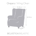 Wingback chair cover Eysa ROC Blue 80 x 120 x 100 cm