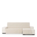 Hoes voor chaise longue met korte armleuning rechts Eysa AQUA Beige 100 x 110 x 290 cm