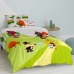 Set husă de pătură HappyFriday Mr Fox Piggys  Multicolor Pat 80 2 Piese