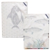 Kitchen Cloth HappyFriday Fish Multicolour 70 x 50 cm (2 Units)