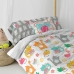 Housse de coussin HappyFriday Moshi Moshi Cat & Mouse Multicouleur 50 x 30 cm