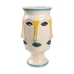 Vaso Romimex Multicolor Cerâmica Face 24 x 40 x 24 cm