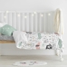 Parure de couette HappyFriday Moshi Moshi Best Buddies Multicouleur Lit de bébé 2 Pièces