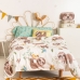 Set di copripiumino HappyFriday Moshi Moshi Happy Sloth Multicolore Singolo 2 Pezzi