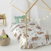 Dekbedovertrek set HappyFriday Moshi Moshi Happy Sloth Multicolour Bed van 80 2 Onderdelen