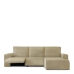 Housse pour chaise longue accoudoir court droit Eysa JAZ Beige 120 x 120 x 360 cm