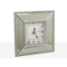 Table clock Romimex Silver Glass 20 x 20 x 5 cm