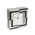 Horloge de table Romimex Blanc Noir verre 14 x 14 x 4 cm