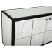 Aparador Romimex Branco Preto Madeira 46 x 86 x 122 cm