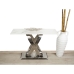 Table Romimex White Silver Stainless steel Synthetic marble 180 x 75 x 90 cm