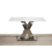 Table Romimex Blanc Argenté Acier inoxydable Marbre synthétique 180 x 75 x 90 cm