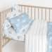 Cot protector HappyFriday Basic Kids Clouds Blue 60 x 40 cm