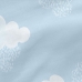 Quilt Cover without Filling HappyFriday Basic Kids Clouds Blue 105 x 200 cm