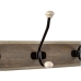 Wall mounted coat hanger Romimex Natural Wood Metal Ceramic 48 x 17 x 10 cm