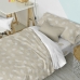 Dekbedovertrek set HappyFriday Basic Kids Beige Bed van 105 2 Onderdelen