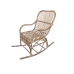 Fotel na biegunach Romimex Naturalny Rattan 55 x 105 x 90 cm