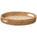 Schale Alexandra House Living Bunt Rattan Perlmutt kreisförmig 33 x 35 x 33 cm