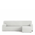 Capa para chaise longue de braço curto direito Eysa BRONX Branco 110 x 110 x 310 cm