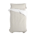 Duvet cover set HappyFriday Basic Kids Beige Single Gingham 2 Pieces