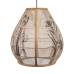 Loftslampe Romimex Sort Natur Jute Bambus 40 x 41 x 40 cm