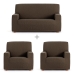 Sofa hoes set Eysa TROYA Bruin 70 x 110 x 210 cm 3 Onderdelen