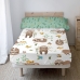 Juego de Sábanas HappyFriday Moshi Moshi Happy sloth Multicolor Cama de 80/90 2 Piezas