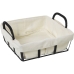 Panera Alexandra House Living Blanco Metal Tela 22 x 11 x 20 cm