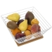 Obstschale Alexandra House Living Weiß Metall 25 x 25 x 10 cm