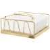 Portatovaglioli da tavola Alexandra House Living Dorato Legno Metallo 18 x 8 x 18 cm Cromato